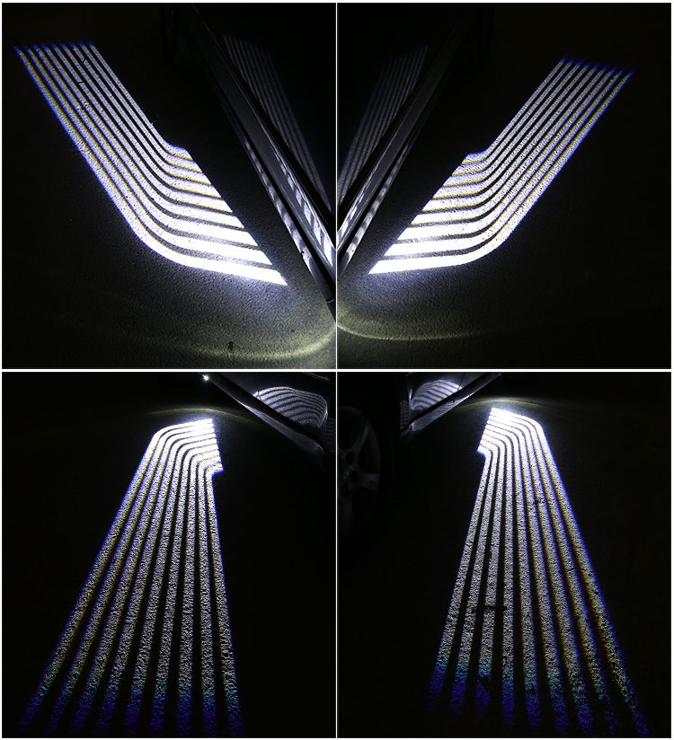 Multicolor Car Led Angel Wing Logo Projecter Ghost Shadow Laser Light for Car Motorcycle