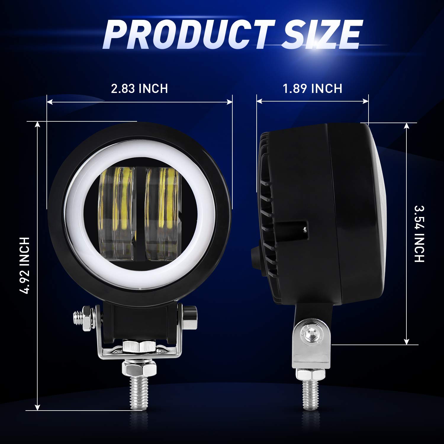 3 Inch 40w Round IP68 Waterproof Motorcycle Led Fog Light Kit with DRL for Motorbike Auxiliary Turn Signal 3 Inch 40w Round IP68 Waterproof Motorcycle Led Fog Light Kit with DRL for Motorbike Auxiliary Turn Signal