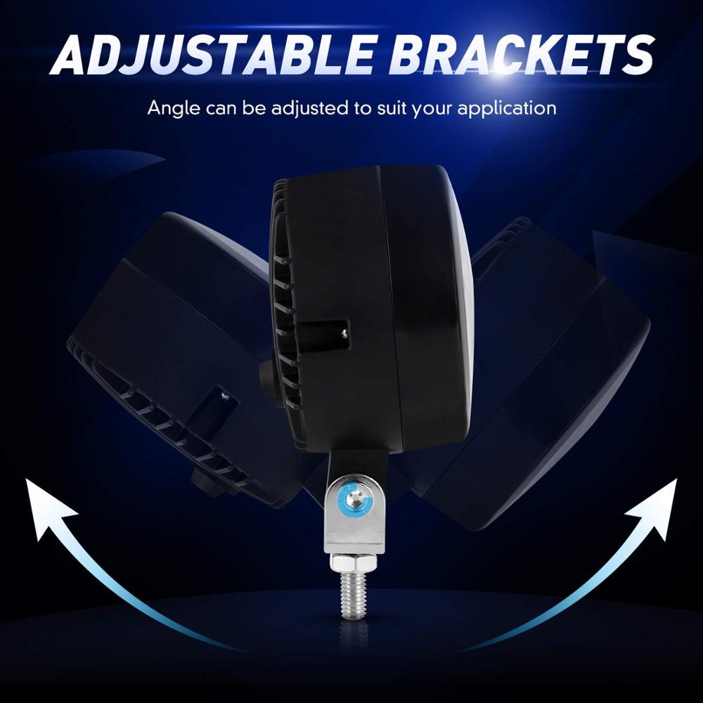 1Pair 3 Inch 40w Round Led Motorcycle Fog Light Kit with IP68 Waterproof Driving Light and Turn Signal Light for Motorbike Auxiliary Lamp - Image 3