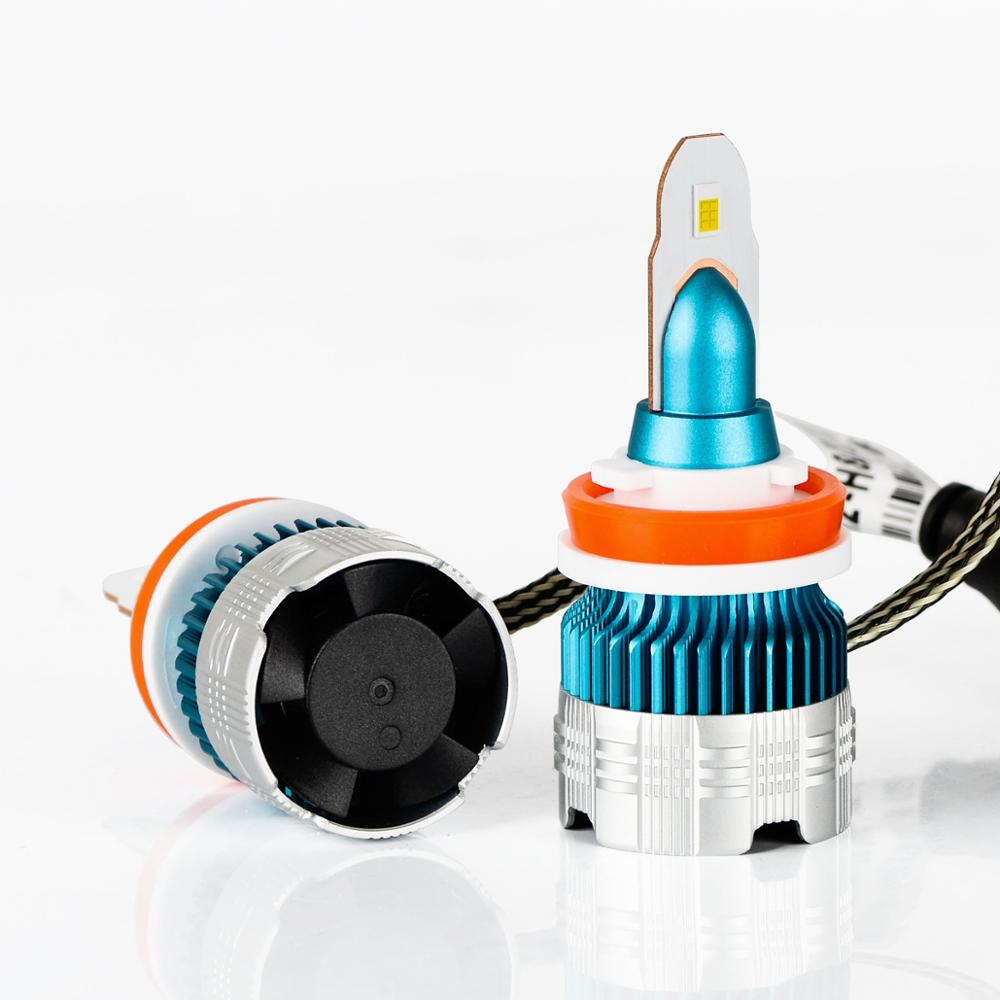 9V-32V H4 H7 Žárovka do světlometů do auta H1 H3 H8 H11 9005 LEB Žárovka 8000Lm s ventilátorem pro mlhové světlomety