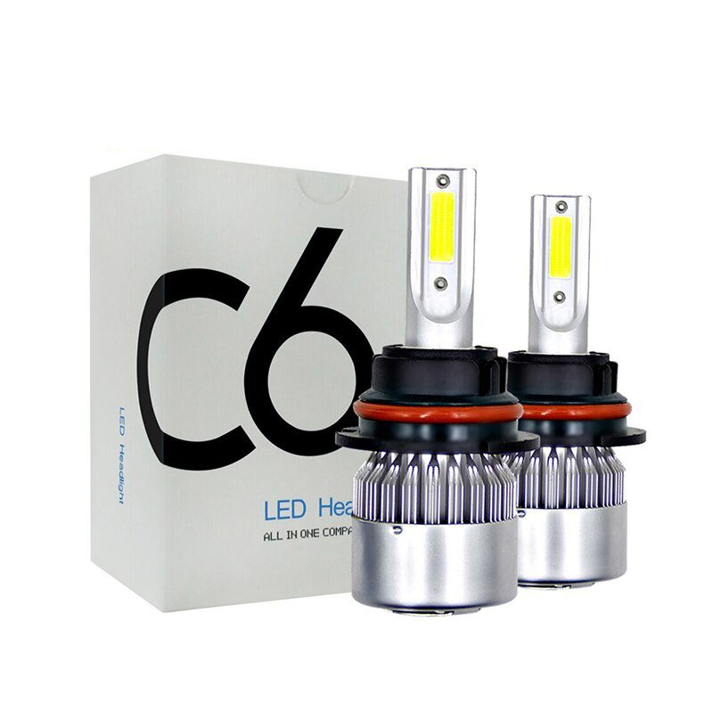 Car H1 H3 H4 H7 H8 H11 H13 9005 Led Headlights Bulbs 12V 24V Lamp 8000Lm COB Chip Fan Cooling Shipping Free