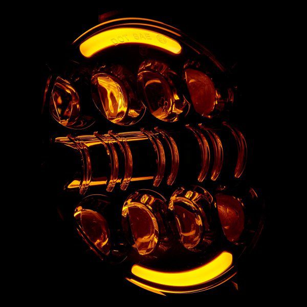 Doxmall 7 Inch Round Sealed Beam Projector LED Headlights for Jeep Wrangler With Switchback DRL - Image 2