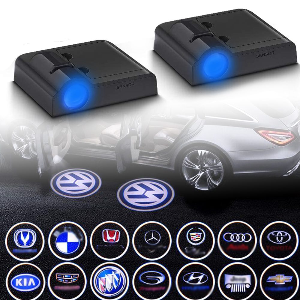 2PCS For Chrysler Car Door Projector Logo Light,Wireless Courtesy Ghost Shadow Door Welcome Lamp Compatible with Chrysler Cars 