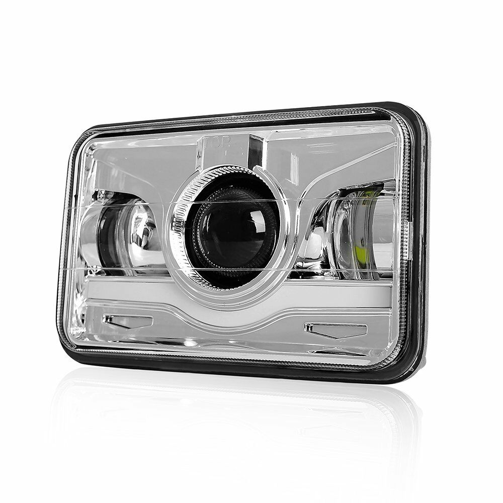 Doxmall 2Pcs/4Pcs 4x6 Led Headlights H4 Rectangular Sealed Beam Headlamps with DRL for Peterbilt Kenworth Freightliner Ford Probe Oldsmobile Cutlass H4651 H4652 H4656 H4666 H6545 - Image 7