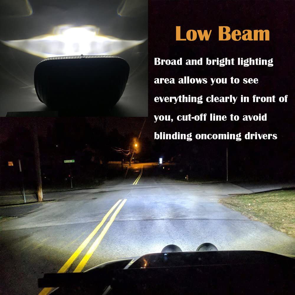 110W 5x7 Inch H6054 Led Sealed Beam Headlights 7x6 Led Headlamps with High Low Beam for Jeep Wrangler YJ Cherokee XJ H5054 H6054LL 6052 6053 (2Pcs) - Image 7