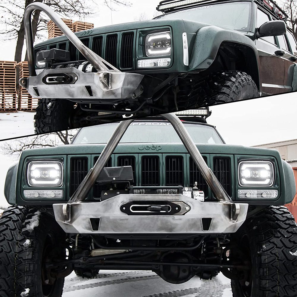 Extraordinary Jeep Wrangler Square Headlights Pictures