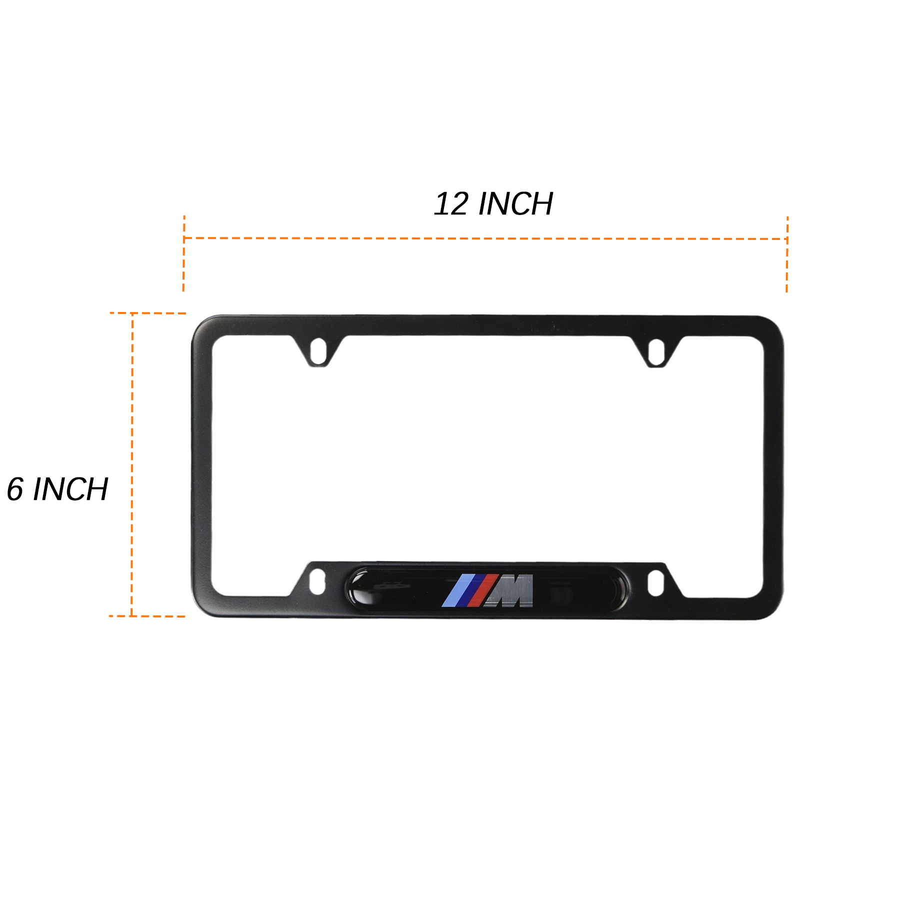 BMW Logo Stainless Black License Plate Frame with M Logo – Doxmall