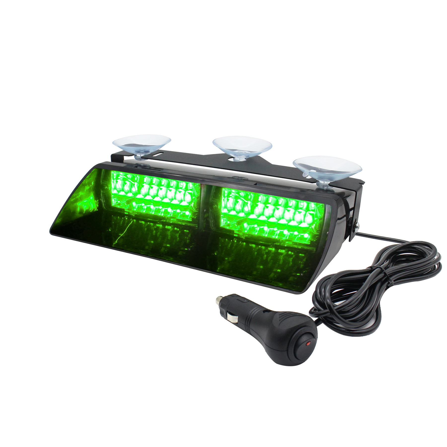 16 LED Emergency Dash Warning Lights with Strobe, Interior Windshield Deck Split Design, Suction Cup Mount for All Vehicles - Image 8