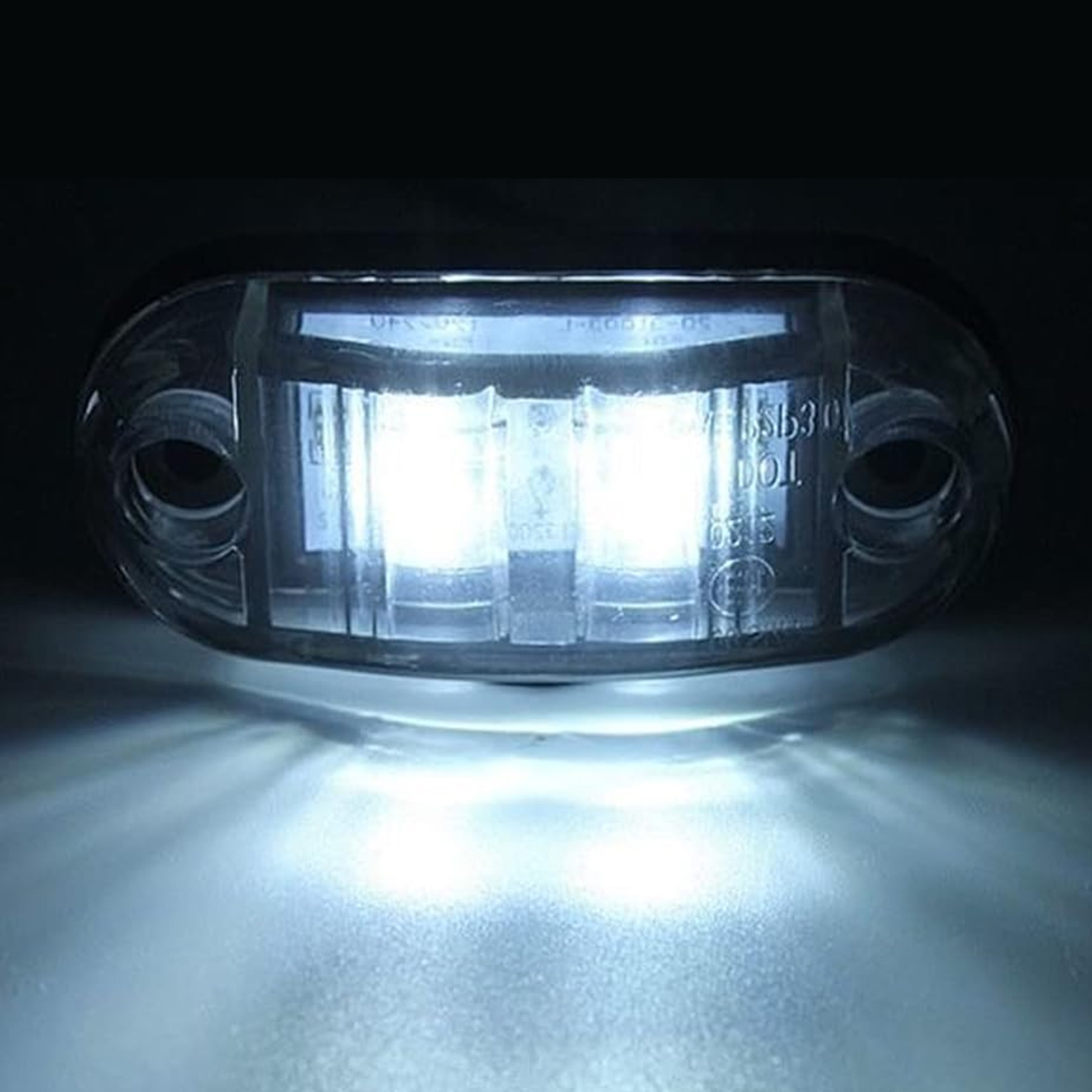 10x LED Side Marker Light Yellow White Red Side Signal Light For Trailer Truck - Image 4